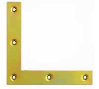 100 X Angolo Piatto 98 X 98 X 16 Mm Angolo Angolare Giallo Zincato