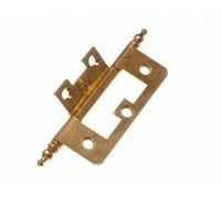 100 X Armadietto Porta Cerniere a Filo + Terminali Ottonati Acciaio Zincato 63mm