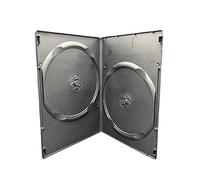 100 x doppio nero 7 mm spine DVD/CD/BLU RAY case by Dragon Trading®