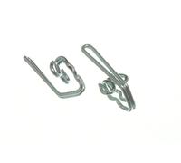 100 X Ganci A Spirale In Acciaio Cromato CP Per Tende | Onestopdiy