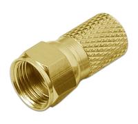100 X Pezzi F-Connettore 7,3 Mm HQ Premium Oro Per 120 dB 128dB Cavo Coassiale