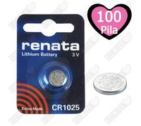 100 x Renata 1025 3v litio pile batterie a bottone CR1025