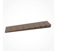 100 x sossai® Cunei per mobili/Cunei di arresto/Cunei di compensazione in plastica con punti di rottura teorici integrati | MKB-100 | Color : Marrone