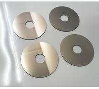 100 x specchio 9,5 cm piastra a specchio con foro tondo tondo per lampada dec...