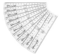 100 X Trasparente Plastica Riga 15.2cm 15cm Righelli - Frantumazione Resistente