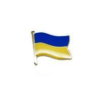 100 X Ucraina Bandiera Pin - Ucraino Bandiera Smalto Spilla da Bavero Da USA