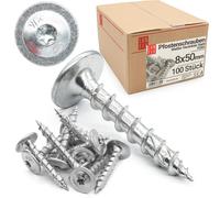 100 x viti per pali 8 x 50 mm T40