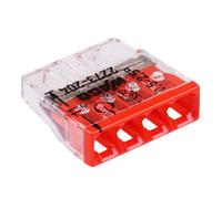 100 X Wago 4-Way Push Attacco Fili 24A 2273-204