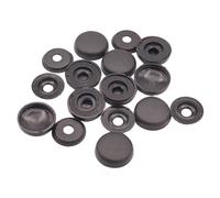 100 X YOU.S Copertura Universale Per Viti In Nero