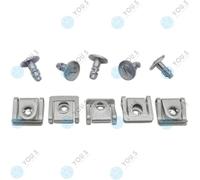 100 X You.S Protezione Pavimento Vite + Dado di Serraggio per Audi Seat Skoda VW
