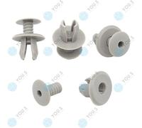 100 X You.S Rivestimenti Interni Rivetti per VW Lt Phaeton Polo T4 Grigio Chiaro