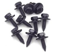 100 X YOU.S Vite Originale Con Rondella 6 X 20 Mm Universale Nera
