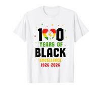100 Years of Black Excellence 1926-2026 Celebration African Maglietta