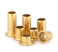 1000-100 pezzi 0,9 1,3,5,7 2, 4 6 mm Rivetti cavi in ottone e rame for circuiti stampati PCB Chiodi for fori tubolari Dadi for chiodi Passacavi lingli(3mm,1000pcs -M0.9)