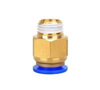 1000/50 pezzi PC4-M6 PC4-01 PC6-01 Connettori pneumatici parti in ottone per filamento tubo MK8 M6 M10 accoppiatore di alimentazione accoppiatore stampante 3D (PC8-01)