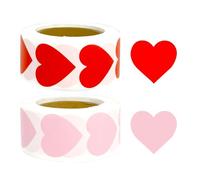 1000 Adesivi A Forma Di Cuore, Adesivi Per Etichette D'Amore Vuote, Adesivi Decorativi Per Etichette Artigianali Fai-Da-Te, Adatti Per Biglietti Da Busta