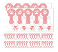 1000 adesivi di ringraziamento: adesivi a forma di zampa di gatto - sigilli