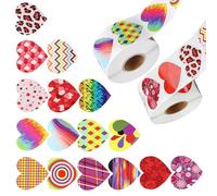 1000 adesivi regalo per San Valentino, autoadesivi per nomi di cuore, ricompensa d'amore decorativo