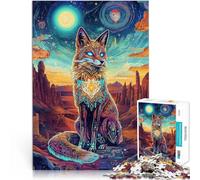 1000 Adolescente Pezzi Jigsaw Puzzle Fantasy Fox Stressabbau Staycation Zeit totschlagen Eltern-Kind-Interaktion75x50cm