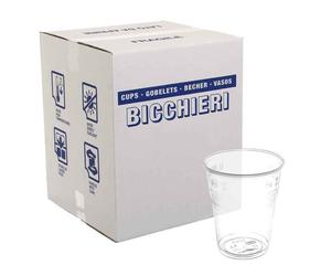 1000 Bicchieri Kristal monouso in plastica PET trasparente 350cc