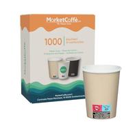 1000 Bicchierini da Caffè in Cartoncino 240ml [Avana] - Ideali per Caffè Espresso e Bevande Calde, Perfetti per Uso Domestico e Ufficio - Design Elegante e Resistente, Eco-Friendly e Riciclabili