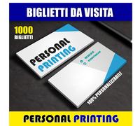 1000 BIGLIETTI DA VISITA A COLORI 300GR STAMPA FRONTE e RETRO HD ALTA QUALITÀ'