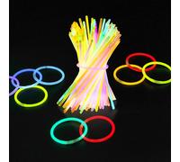 1000 Braccialetti Luminosi Fluorescenti Bracciali da Discoteca Fluo DJ Festa