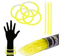 1000 Braccialetti Luminosi Starlight Fluorescenti Monocolore GIALLI