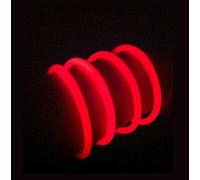 1000 BRACCIALI ROSSI LUMINOSI FLUORESCENTI STARLIGHT BRACCIALETTI FLUO COLORATI