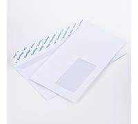 1000 buste DL 110 x 220 mm bianco 70 G/m² con finestra autoadesiva (articolo: 12563880 W)