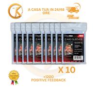 Lotto 100 Toploader Ultra Pro 3 X 4 Regular Toploader + 100 Maniche Per Carte