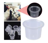 1000 contenitori/coppete per inchiostro per tatuaggi, porta-inchiostro per tattoo e make-up, di diverse dimensioni