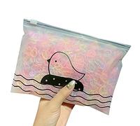 1000 elastici per capelli, piccoli elastici per capelli, senza danni, mini elastici in gomma senza cuciture per ragazze e donne per tessere diverse acconciature (G)