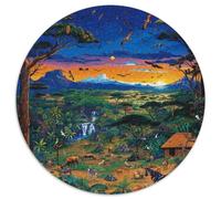 1000 Elementi African Animals Puzzle Sfide Divertenti Decorazione Perfetta Giochi Wild Forest Puzzle Relax Intrattenimento Creativo Per Adulti 1000pcs (67.5x67.5cm)