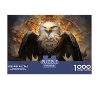 1000 Elementi Art Eagle Puzzle Sfide Divertenti Decorazione Perfetta Bird Puzzle Di Cartone Giocattoli Sfida Regalo Per Adulti E Bambini 38x26cm/1000pcs