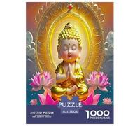 1000 Elementi Buddha-Statue Puzzles Classici Giochi Decorazione Perfetta Chinese Mythological Style Puzzle Di Cartone Intrattenimento Creativo Per Adulti E Bambini 38x26cm/1000pcs
