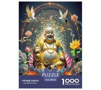 1000 Elementi Buddha-Statue Puzzles Sfide Divertenti Decora La Casa Chinese Mythological Style Puzzle Di Cartone Giocattoli Sfida Regalo Per Adulti E Bambini Da 12 Anni 52x38cm/1000pcs