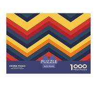 1000 Elementi Chevron Puzzles Sfide Divertenti Decora La Casa Colorful Chevron Pattern Puzzle Di Cartone Giocattoli Sfida Regalo Per Adulti E Bambini Da 12 Anni 70x50cm/1000pcs