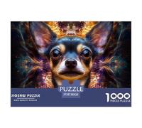 1000 Elementi Chihuahua Puzzle Giochi-rompicapo Decorazione Perfetta canes Puzzle Di Autotone Giogattotoli Sfida Regalo Per Adulti E Bambini 38x26cm/1000pcs