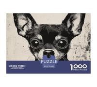 1000 Elementi Chihuahua Puzzle Sfide Divertenti Decorazione Perfetta Giochi canes Puzzle Relax Intrattenimento Creativo Per Adulti 70x50cm/1000pcs