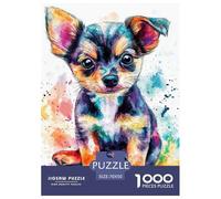 1000 Elementi Chihuahua Puzzles Sfide Divertenti Decorazione Perfetta Canes Puzzle Di Autotone Intrattenimento Creativo Per Uomini E Donne 70x50cm/1000pcs