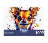 1000 Elementi Chihuahua Puzzles Sfide Divertenti Decorazione Perfetta canes Puzzle Di Autotone Intrattenimento Creativo Per Uomini E Donne 38x26cm/1000pcs