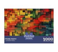 1000 Elementi Colored Building Blocks Puzzle Sfide Divertenti Decora La Casa Giochi Abstract Style Puzzle Relax Giocattoli Sfida Regalo Per Uomini E Donne 38x26cm/1000pcs