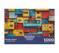 1000 Elementi Colored Building Blocks Puzzles Sfide Divertenti Decora La Casa Style Building Puzzle Di Cartone Giocattoli Sfida Regalo Per Adulti E Bambini Da 12 Anni 38x26cm/1000pcs