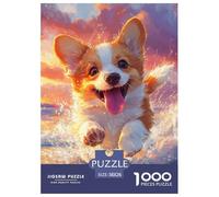 1000 Elementi Corgi Puzzle Giochi-rompicapo Decorazione Perfetta Canes Puzzle Di Autotone Giogattotoli Sfida Regalo Per Adulti E Bambini 38x26cm/1000pcs