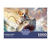 1000 Elementi Corgi Puzzle Giochi-rompicapo Decorazione Perfetta canes Puzzle Di Autotone Giogattotoli Sfida Regalo Per Adulti E Bambini 38x26cm/1000pcs