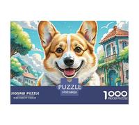 1000 Elementi Corgi Puzzles Sfide Divertenti Decora La Casa cane Puzzle Di Autotone Giogattotoli Sfida Regalo Per Adulti E Bambini Da 12 Anni 38x26cm/1000pcs