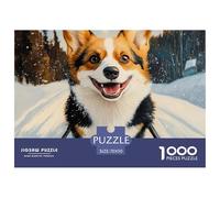 1000 Elementi Corgi Puzzles Sfide Divertenti Decora La Casa canes Puzzle Di Autotone Giogattotoli Sfida Regalo Per Adulti E Bambini Da 12 Anni 70x50cm/1000pcs