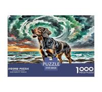 1000 Elementi German Wirehaired Pointer Puzzles Sfide Divertenti Decora La Casa Cute Animal Puzzle Di Cartone Giocattoli Sfida Regalo Per Adulti E Bambini Da 12 Anni 38x26cm/1000pcs