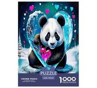 1000 Elementi Giant Panda Puzzle Giochi-rompicapo Decorazione Perfetta Cute Animals Puzzle Di Cartone Giocattoli Sfida Regalo Per Adulti E Bambini 70x50cm/1000pcs